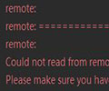 Internal API error (502) remote: remote: Could not read from remote repository